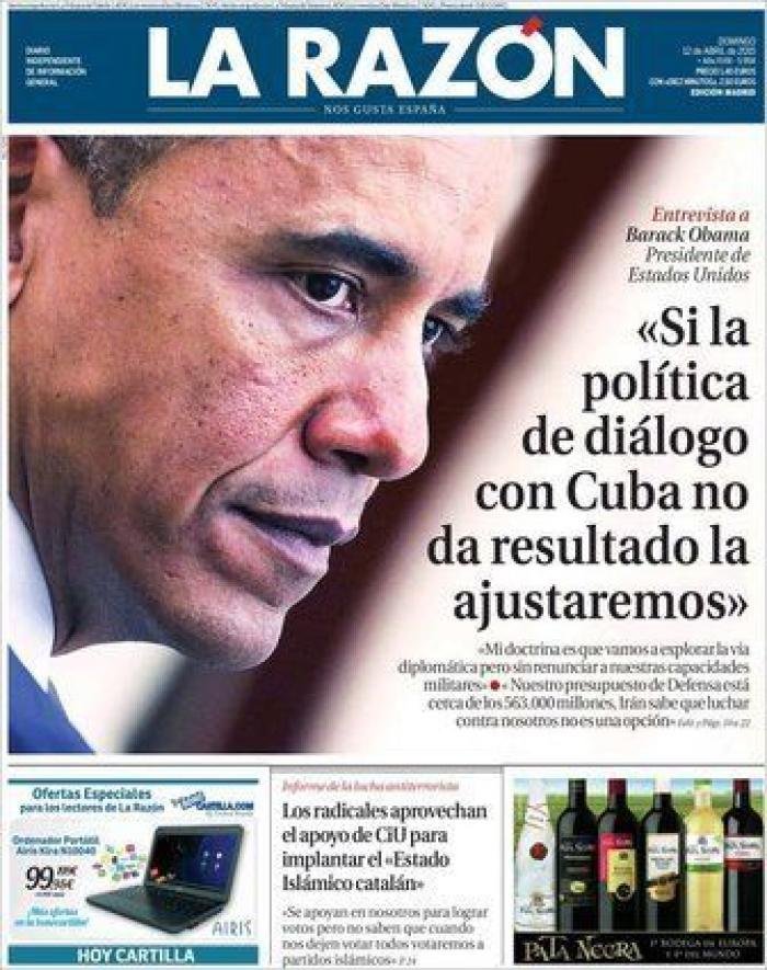 Las portadas tras el encuentro entre Obama y Castro