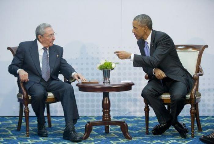 Las fotos de la reunión histórica entre Obrama y Castro: "La guerra fría ha acabado"