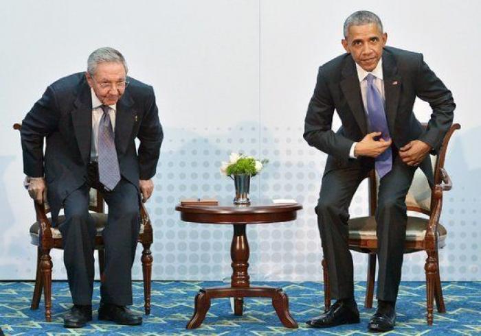 Las fotos de la reunión histórica entre Obrama y Castro: "La guerra fría ha acabado"