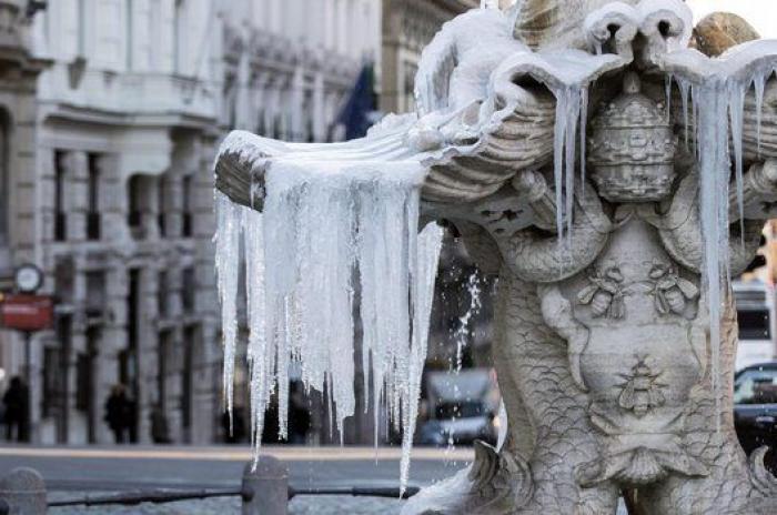 Las fotos de la ola de frío en Europa
