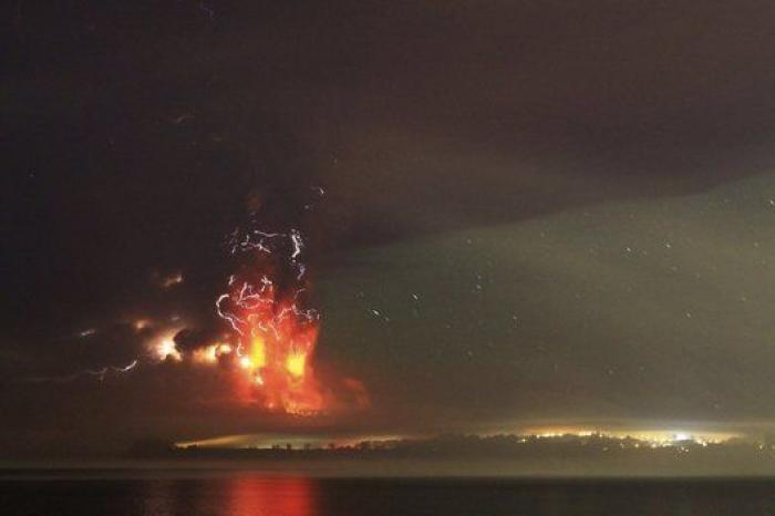 Las impresionantes fotos de la erupción del volcán Calbuco