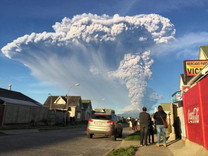Las impresionantes fotos de la erupción del volcán Calbuco