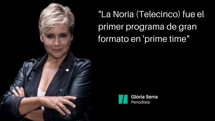Glòria Serra: "En la tele pasa como en Hollywood. Ellos se acercan a los 70 y ellas siempre tienen 30"