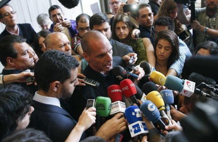 Varoufakis dice que ha habido "perfecta armonía" con Guindos en su encuentro en Madrid