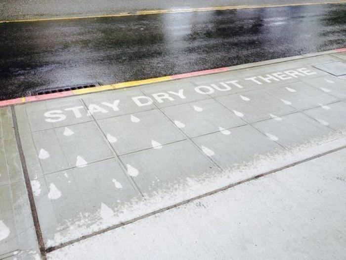 Rain Works, arte urbano para alegrar los días de lluvia (FOTOS)