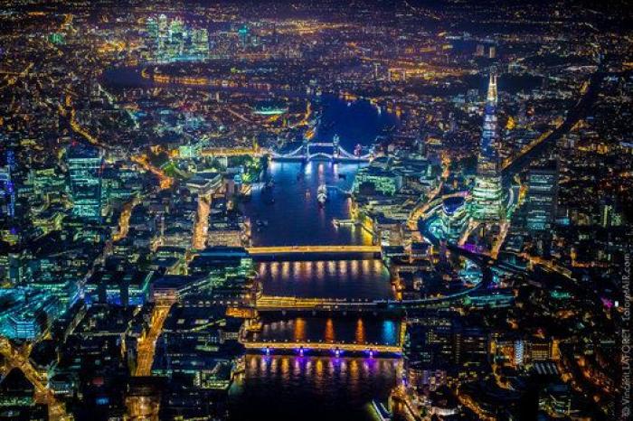 Parece una maqueta, pero es Londres desde el aire (FOTOS)