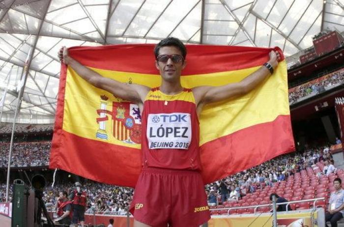 Miguel Ángel López, campeón del mundo de 20 kilómetros marcha