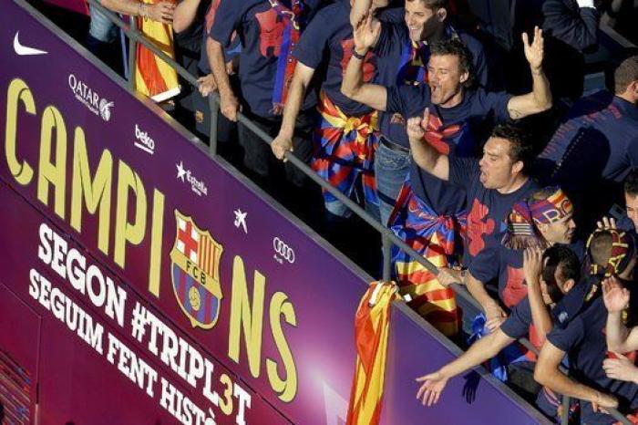 El Barcelona ya comparte con sus aficionados la Quinta Champions (FOTOS)