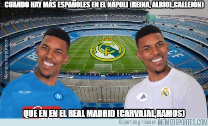 Los memes del Real Madrid-Nápoles que vas a recibir por WhatsApp