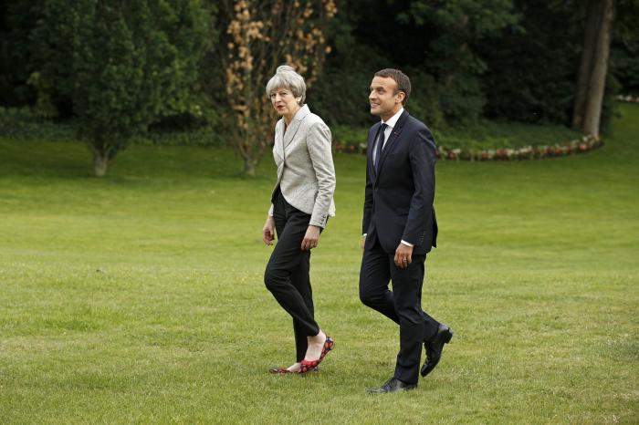 Theresa May y Emmanuel Macron anuncian un plan conjunto para frenar el terrorismo