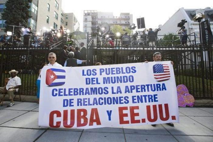 La bandera de Cuba ondea en EEUU