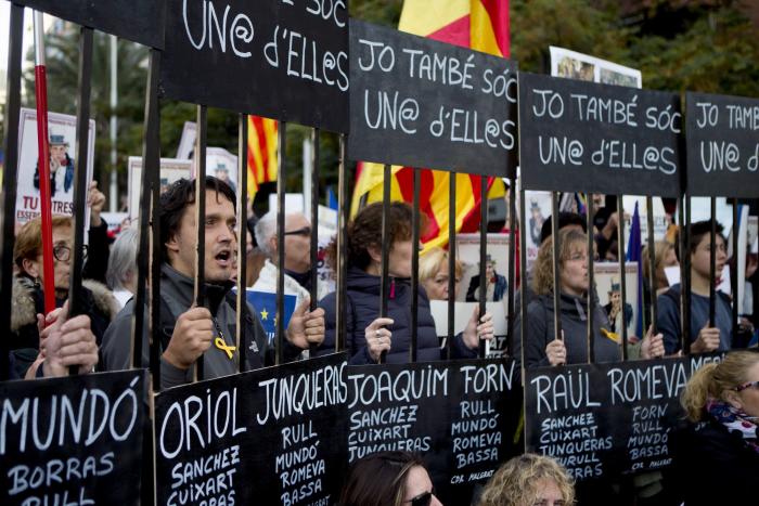 750.000 personas se manifiestan en Barcelona por los encarcelados
