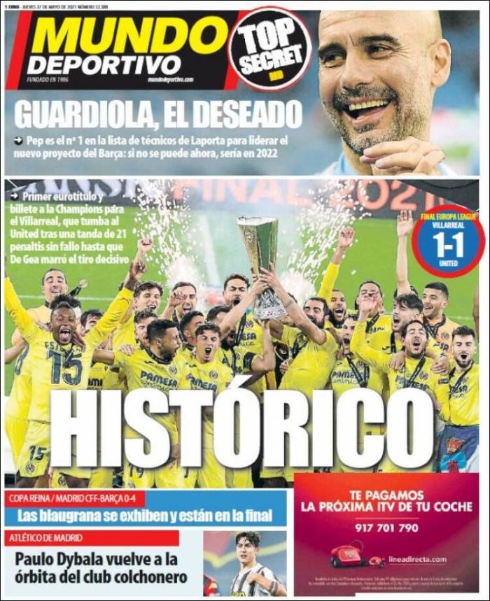 "Un cuento de hadas que debe ser aclamado": la prensa inglesa se rinde al Villarreal