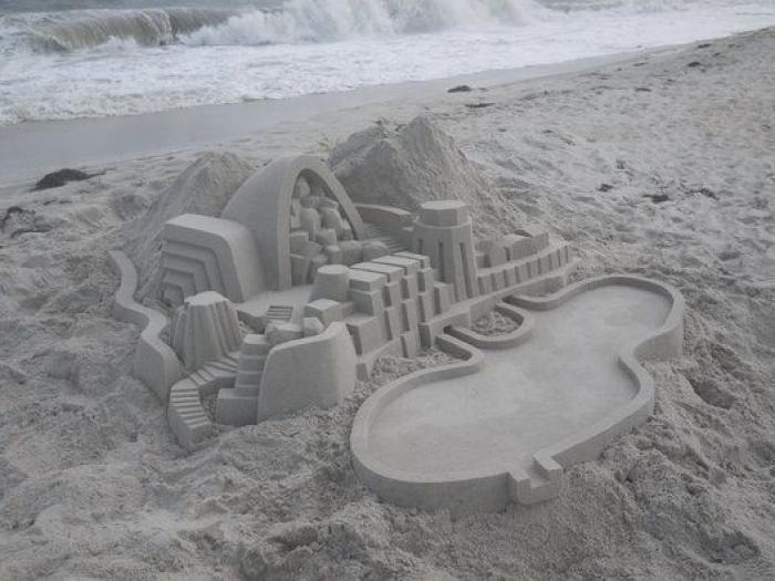 El artista de castillos de arena del que Escher se sentiría orgulloso (FOTOS)