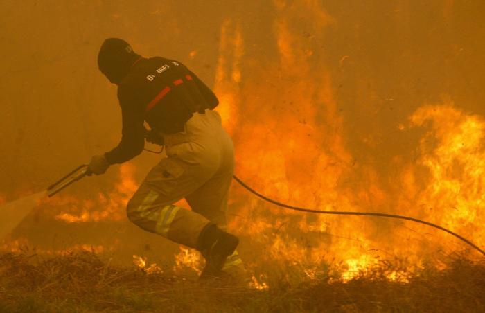 Primer detenido por los incendios en Galicia