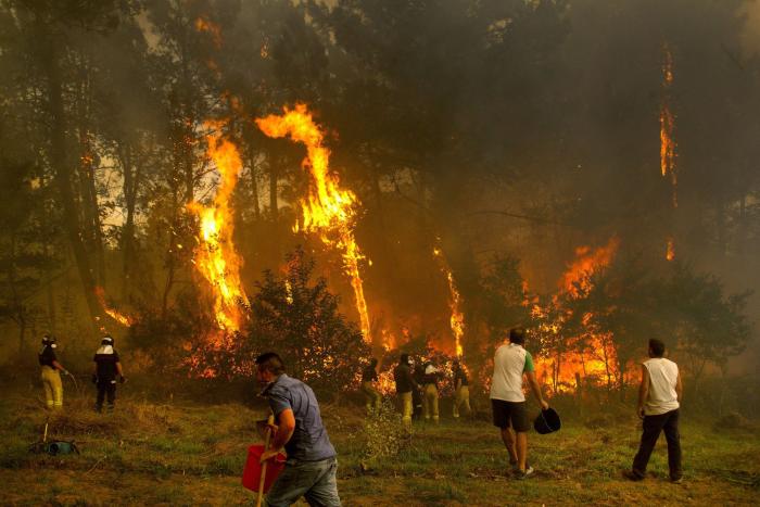 No, esta fotografía no es de los incendios de Galicia