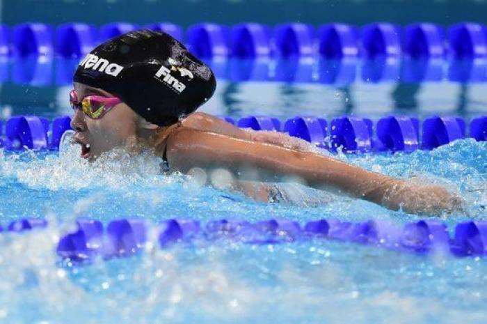 Una niña de 10 años compite en los Mundiales de natación de Kazan