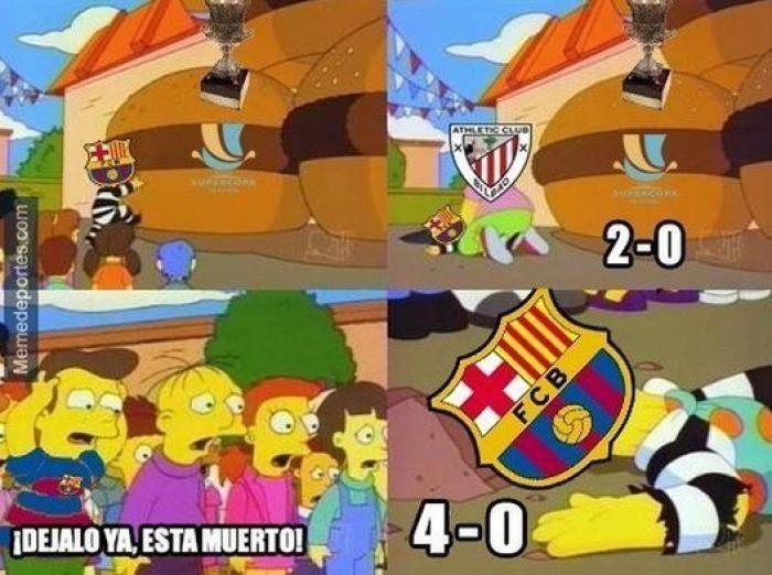 La derrota del Barcelona ante el Athletic alimenta los memes en las redes