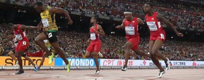 Usain Bolt, campeón del mundo de los 100 metros en Pekín