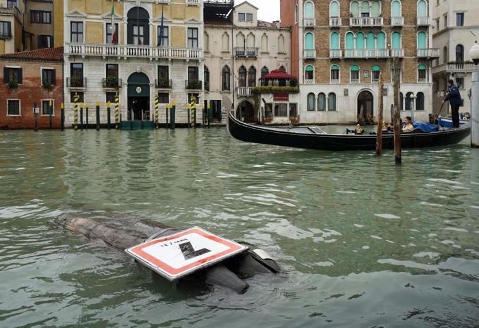 Venecia, anegada por el agua