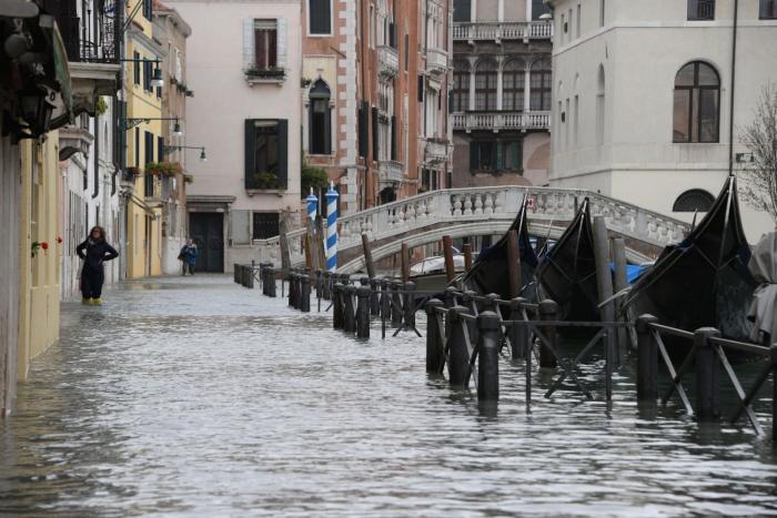 Venecia, anegada por el agua