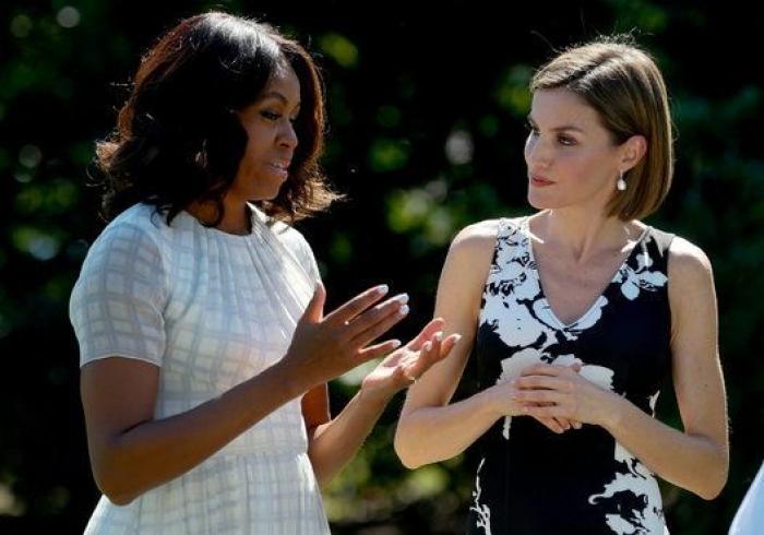 Michelle Obama se lleva a la reina Letizia al huerto (ecológico)