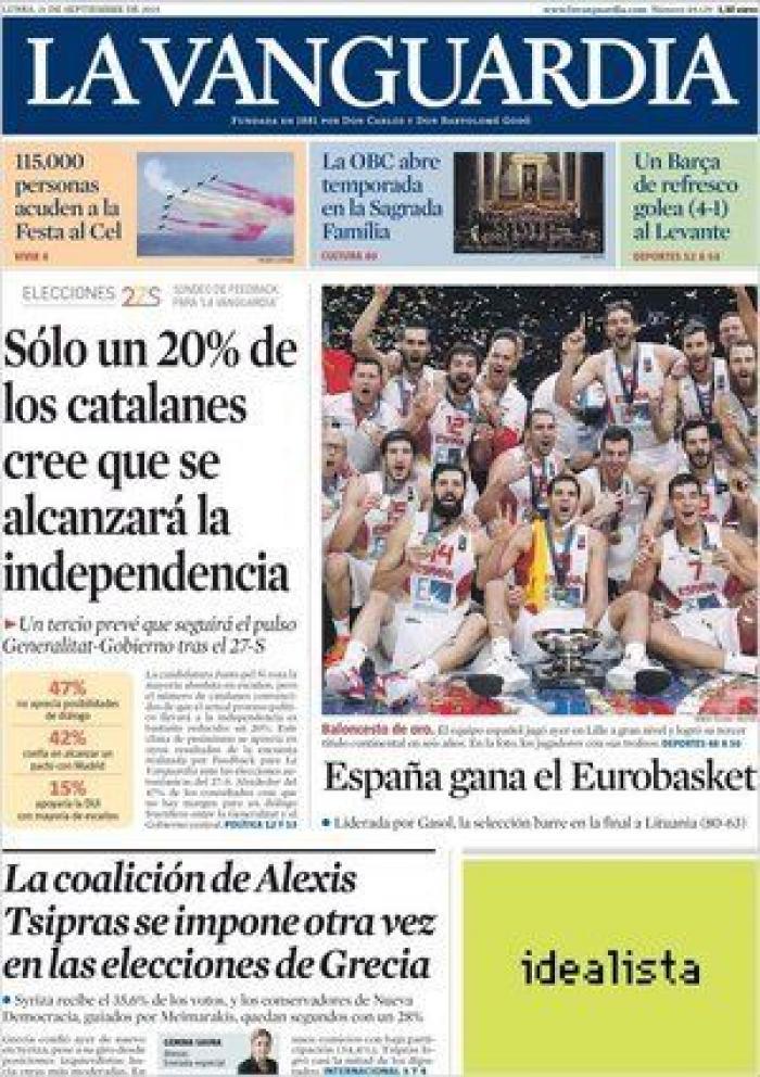 Eurobasket 2015: Las portadas del oro de España