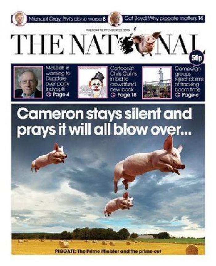 La prensa británica se mofa de Cameron y su 'Piggate'