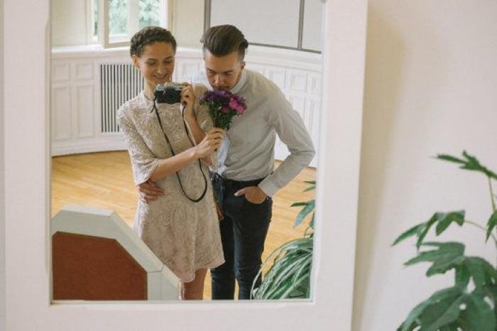 Liisa Luts, la novia que decidió ser la fotógrafa de su propia boda