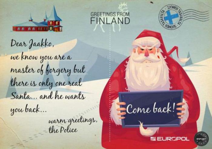 Europol envía postales veraniegas a los criminales más buscados para que vuelvan a sus países
