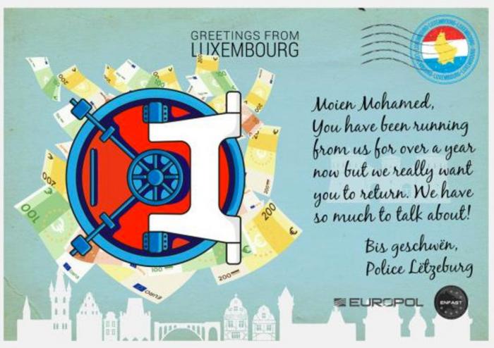 Europol envía postales veraniegas a los criminales más buscados para que vuelvan a sus países