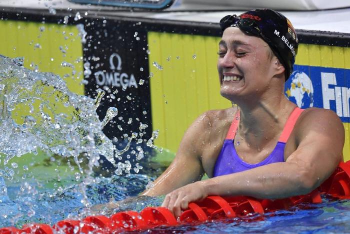 La felicitación a Mireia Belmonte que ha dejado a la nadadora sin palabras