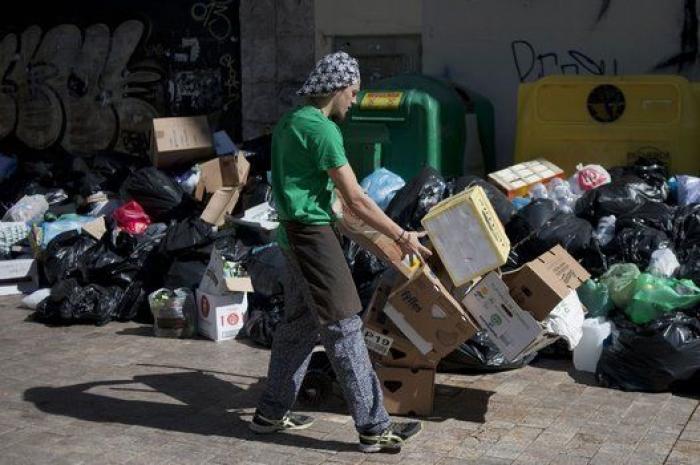 Las imágenes más impactantes de la huelga de basura de Málaga
