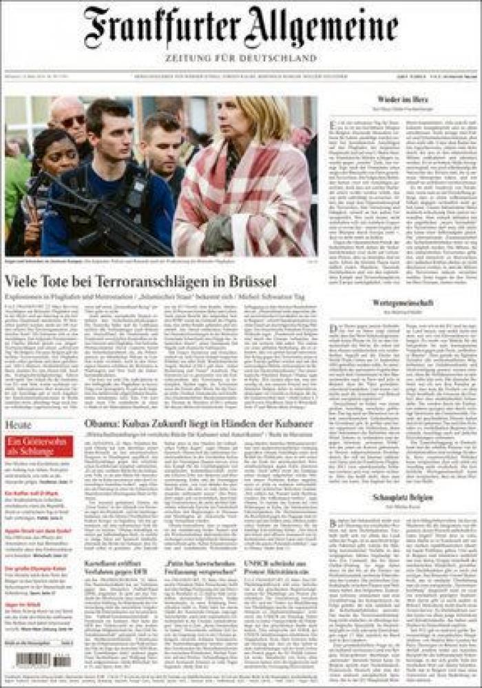 Las portadas de la prensa tras los atentados en Bruselas
