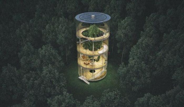 La casa de cristal en un árbol a la que querrás mudarte ya (FOTOS)