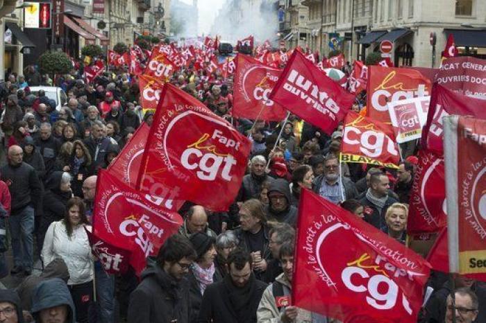 Disturbios en Francia durante la huelga general contra la reforma laboral de Hollande
