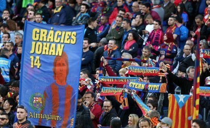 Así ha sido el emotivo homenaje del Camp Nou a Johan Cruyff