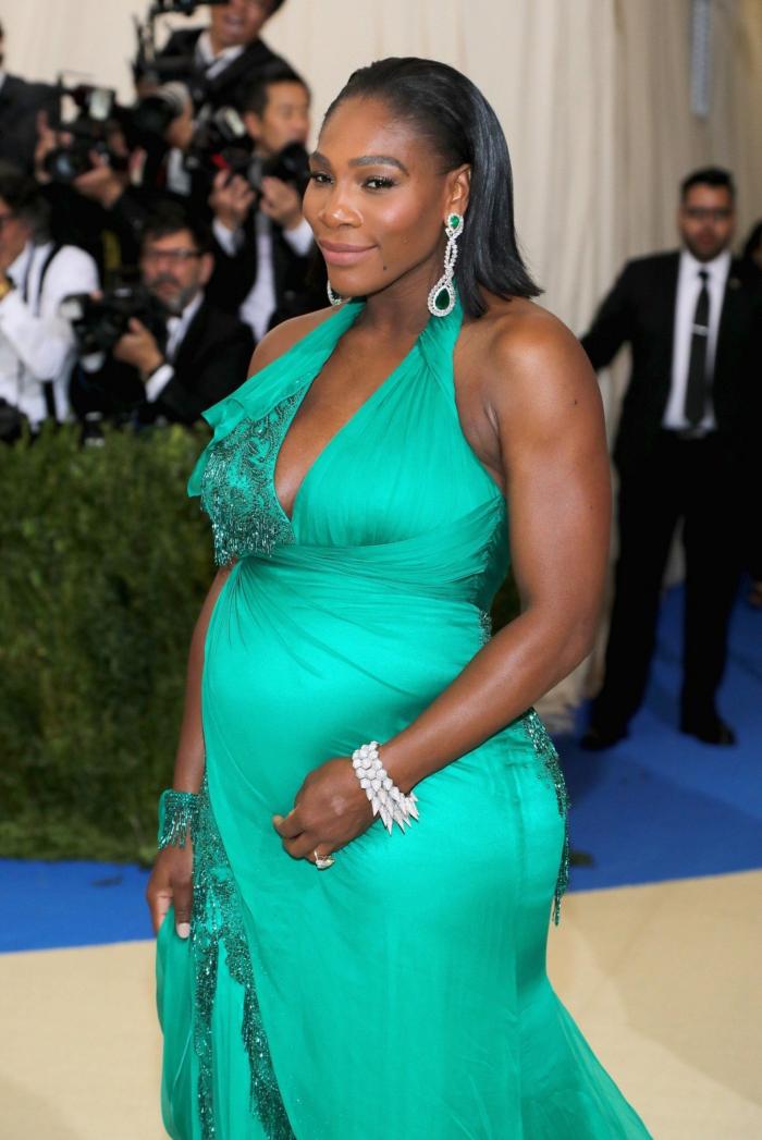 Serena Williams y su embarazo, triunfadores de la Gala Met