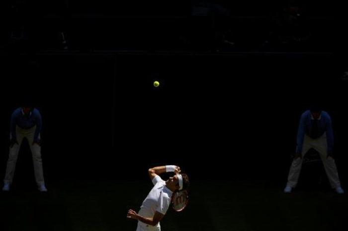 Cascadas en el chupinazo, banderas al viento y pelotas voladoras en Wimbledon, las fotos del martes 6 de julio