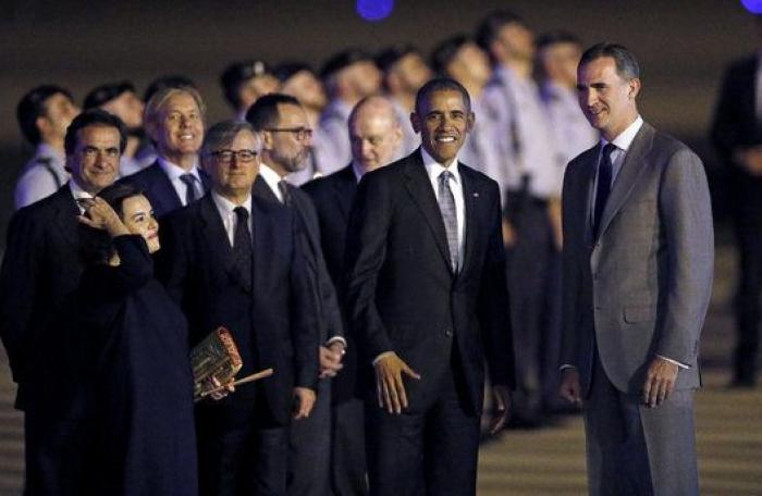 Así ha sido la llegada de Obama a España (FOTOS)