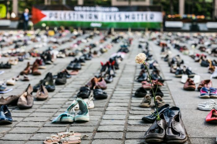Zapatos por la paz en Oriente Medio
