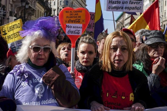 Las mareas ciudadanas toman el centro de Madrid contra las reformas del Gobierno