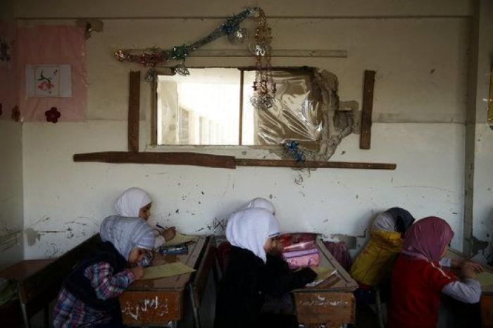 Ir al colegio en Siria: una cuestión subterránea (FOTOS)