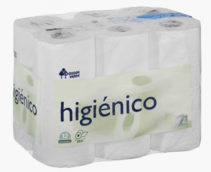 Papel higiénico 3 capas EROSKI, paquete 12 rollos