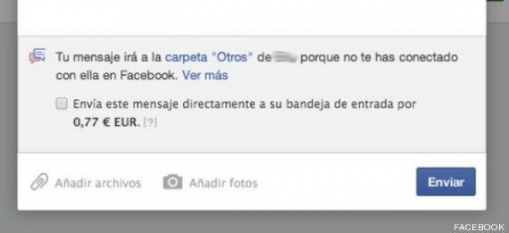 Facebook cobra en Espa a por enviar mensajes privados a desconocidos