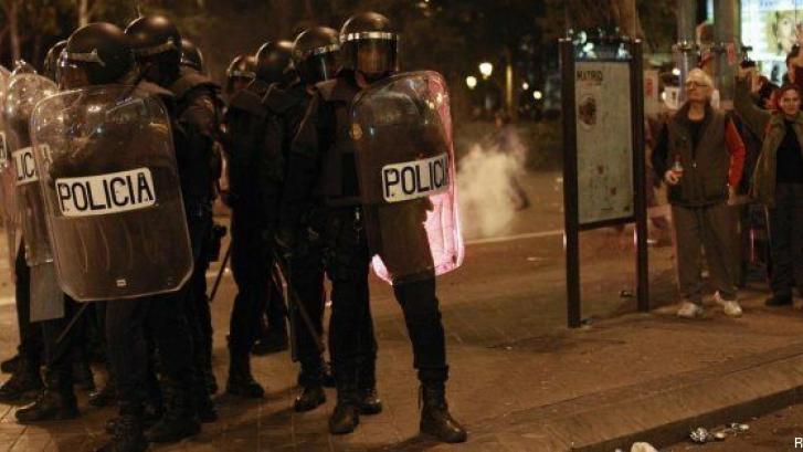 La policía desplegará 1.400 antidisturbios durante la manifestación del 25A frente al Congreso