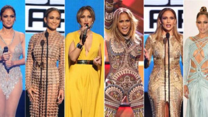 Los mil y un 'looks' de Jennifer Lopez en los American Music Awards