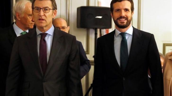 Feijoó lamenta ante Casado que Alfonso Alonso abandone la política: 