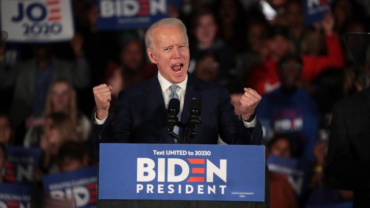Biden gana en las primarias demócratas en Carolina del Sur por delante de Sanders