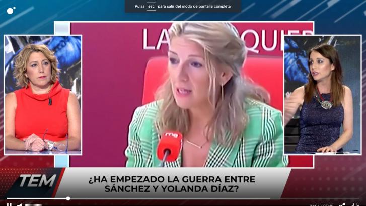 Andrea Levy da la razón, para sorpresa de muchos, a Yolanda Díaz: 
